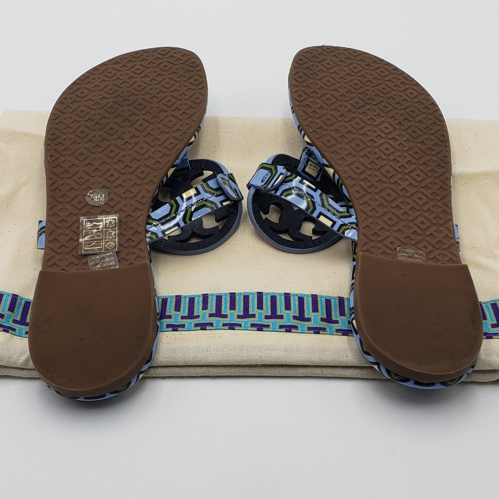 New - Tory Burch Pattern Patent Leather Sandals - Picture 5 of 5